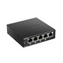 D-Link DGS-1005PE PoE+ svic 5 port 101001000Mbs, 4 PoE porta 802.3at do 30W, ukupan PoE budzet 60W, 802.1p QoS, 802.3az Energy E