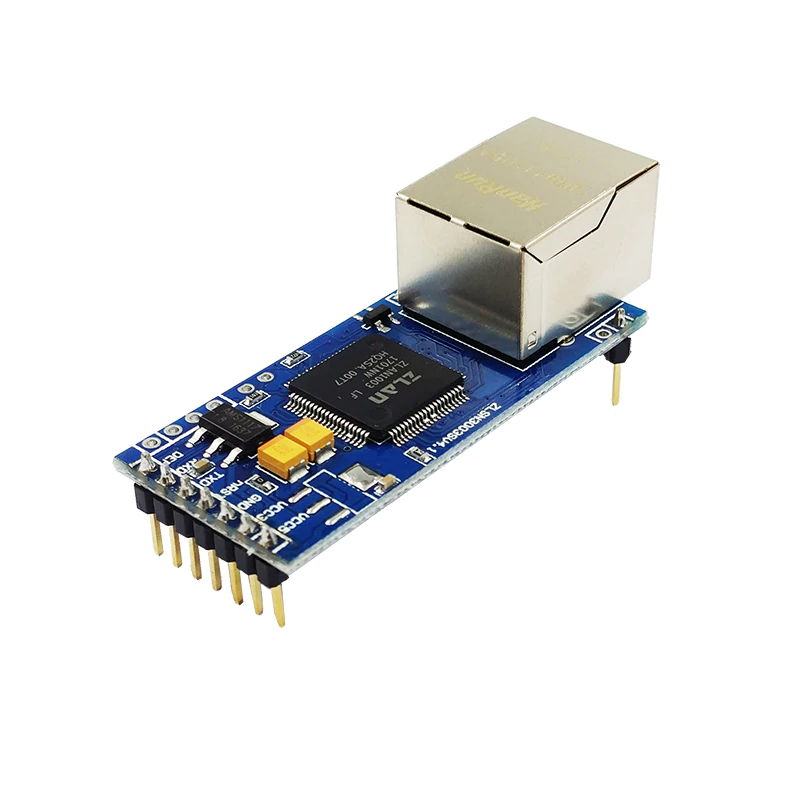 ZLAN industrijski TTL serijski device server ugradni mini modul ZLSN3003S, RJ-45 LAN port i TTL serijski pin terminal, do 115200