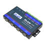 ZLAN industrijski 4-portni RS-485 serijski device server i MODBUS gateway ZLAN5443D, terminal za RS-485, 2 x LAN svic za kaskadu