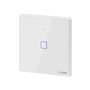 SONOFF T2-TX smart-home zidni prekidac, belo staklo sa LED indikacijom, 86x86mm, RF 433MHz & WiFi 2.4GHz kontrola, timer i smart