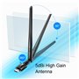 Cudy WU1400 WiFi AC1300Mbs High Gain USB 3.0 adapter dual band 2.4GHz & 5GHz 802.11acabgn, High-gain 5dBi odvojiva antena, Windo