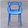 Stolica S09 plasticna plava, moderan dizajn, dim. 56 x 54 x 83cm