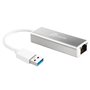 FAST ASIA Adapter USB 3.0 - Gigabit ethernet metal sivi